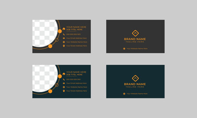 Simple Minimalistic Creative Unique Business Card Template Design