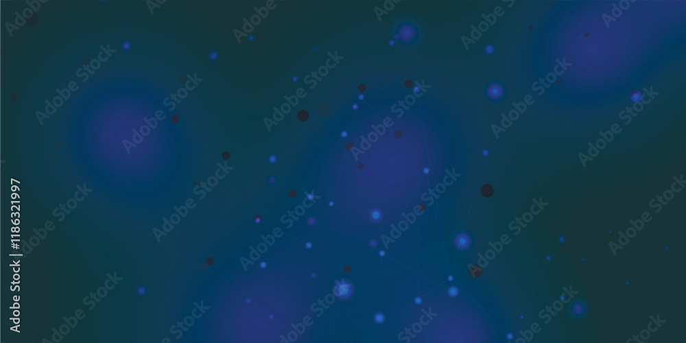 Poster Graphic abstract background. Connect visualization with dots and lines