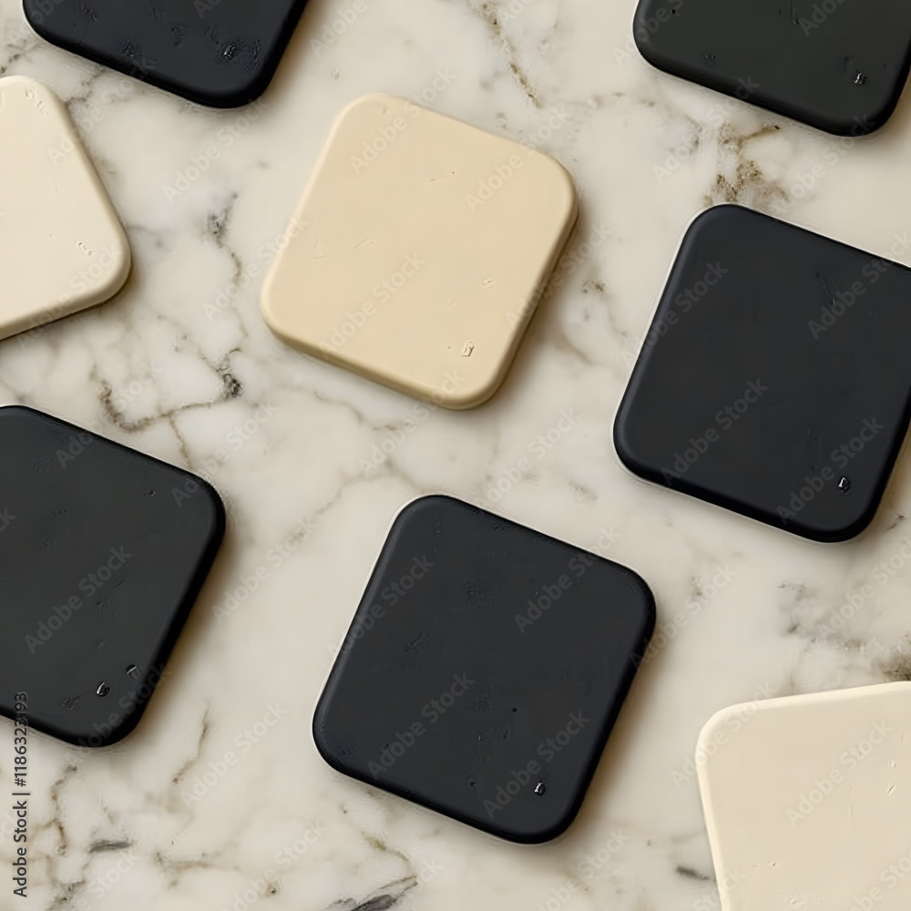 Fototapete a sophisticated, minimalist cover design that conveys elegance and modernity through pure forms and 