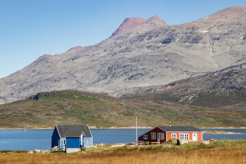 Beautiful town of Igaliku and surrounding area (South Greenland)