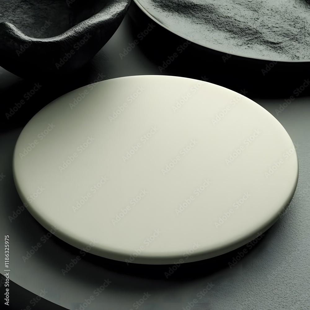Fototapete a sophisticated, minimalist cover design that conveys elegance and modernity through pure forms and 
