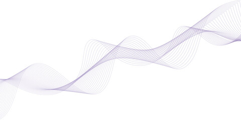 Abstract vector banner with purple waves. Vector illustration.