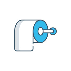 Toilet Paper Roll vector icon