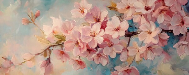 Cherry blossoms in full bloom