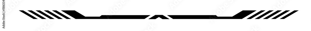 Wall mural digital technology style line and element