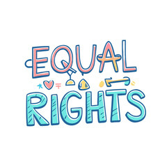  equal rights text vector icon, women’s day vector illustration - simple illustration of equal rights text perfect for logos, and holidays -themed designs.