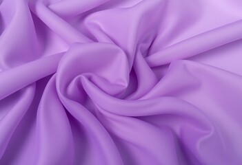 Obraz premium Soft purple fabric with swirling folds and texture.