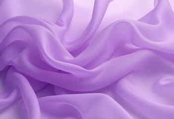 Obraz premium Soft purple fabric with swirling folds and texture.