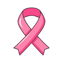 pink ribbon health awareness vector icon, women’s day vector illustration - simple illustration of pink ribbon health awareness perfect for logos, and holidays -themed designs.