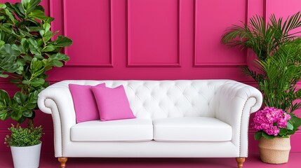 Joyful Living Room with Bold Colors