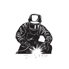 illustration of a welder