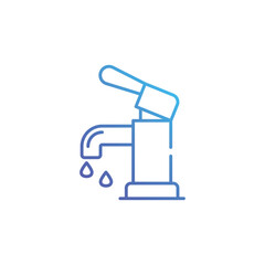 Fototapeta premium Faucet vector icon