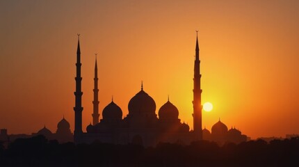 Obraz premium Grand Mosque at Dawn