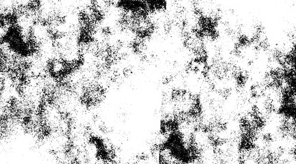 Black grainy texture isolated on white background. Distress overlay textured. Grunge design elements.