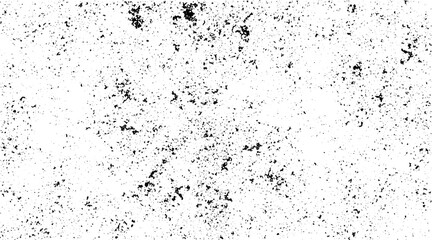 Black grainy texture isolated on white background. Distress overlay textured. Grunge design elements.