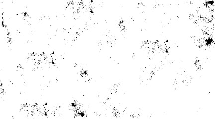 Grunge Black And White Urban Vector Texture Template. Chaotic grunge ink particles. Abstract texture with grain and stain. Splashes of paint