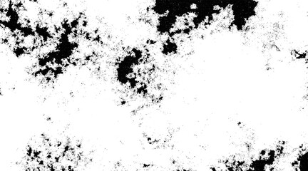 Grunge Black And White Urban Vector Texture Template. Chaotic grunge ink particles. Abstract texture with grain and stain. Splashes of paint