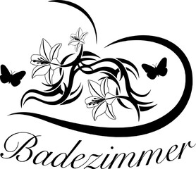 Badezimmer Ornament
