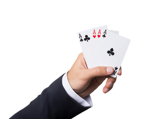 hand holding a cards