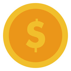 US Dollar coin currency icon