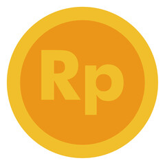 illustration of Indonesia Rupiah currency coin 