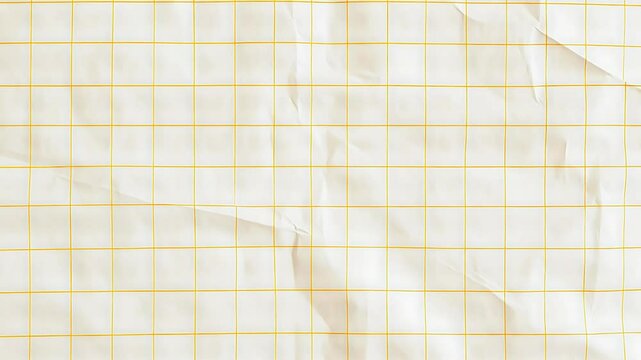 Yellow striped grid note paper background 