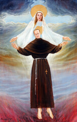 Fototapeta premium Saint Maximilian Kolbe, parish church of Saint Maximilian Kolbe in Bijenik, Zagreb Croatia
