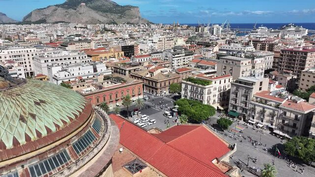Teatro Massimo and Palermo's Skyline