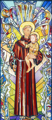 Saint Anthony of Padua, sketch for a stained glass window in the parish church of Saints Peter and...