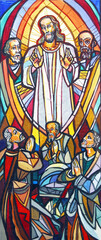 Transfiguration of Jesus, sketch for a stained glass window in the parish church of Saints Peter...
