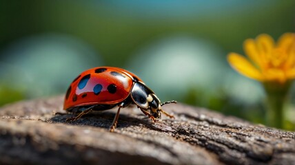Fototapeta premium beautifull lady bug close up photo