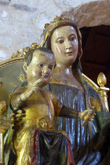Our Lady of Pag, statue in the Church of St. Mary in Pag, Croatia