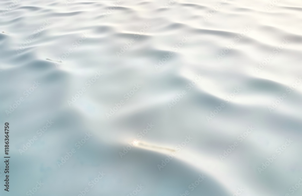 Poster abstract rippled water surface. light, blurred texture suggests calm water body. ripples form soft c