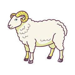 irish sheep vector icon, patrick’s day vector illustration - simple illustration of irish sheep perfect for logos, and patrick’s day -themed designs.