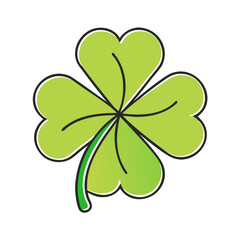 shamrock vector icon, patrick’s day vector illustration - simple illustration of shamrock perfect for logos, and patrick’s day -themed designs.