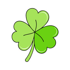 shamrock vector icon, patrick’s day vector illustration - simple illustration of shamrock perfect for logos, and patrick’s day -themed designs.