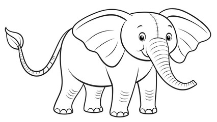 Fototapeta premium Elephant playful expression