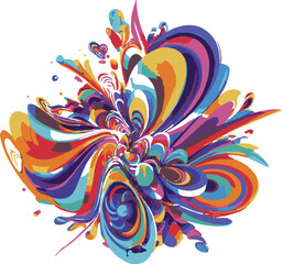  Abstract colorful geometric vector art Illustration  