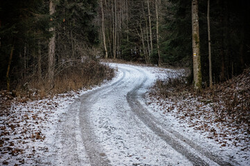 Big Fatra mountains, Slovakia, snowy landscape