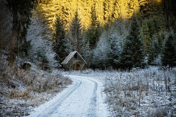 Big Fatra mountains, Slovakia, snowy landscape