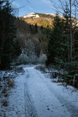 Big Fatra mountains, Slovakia, snowy landscape