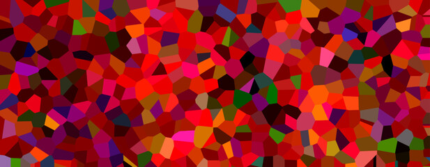 Red color with multicolor crystal modern texture Wallpaper background For Website theme and Mobile Applications, business infographic and social media, modern decoration, art illustration template.