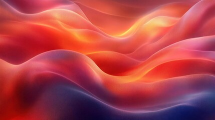 Fototapeta premium Abstract wave background with red, orange, and blue gradient glow