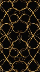 Fototapeta premium Golden Circles: A Luxurious Geometric Pattern