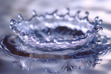 Cutting Edge Splash, Isolated water, sharp edges, modern