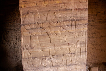 Ancient egyptian Tombs of the Nobles in Aswan, Egypt