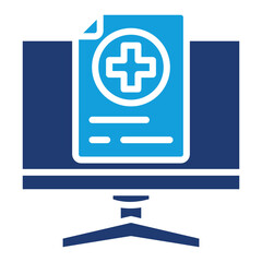 Obraz premium Medical Records Icon Element For Design