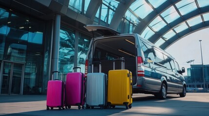 Airport Transportation: Luxury Shuttle Service with Luggage