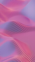 Abstract Flowing Pink and Purple 3D Waves
