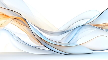Abstract Blue and Orange Waves  Flowing Lines  Dynamic Design  Swirling Background